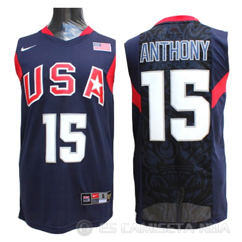 Camiseta Anthony #15 USA 2008 Azul - Haga un click en la imagen para cerrar
